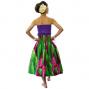 Hula Pa'u Skirt / Ginger / Fuchsia / J2564