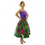 Hula Pa'u Skirt / Ginger / Fuchsia / J2564