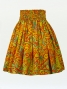 Hula Pa'u Skirt / Monstera & Honu / Orange  / G2570