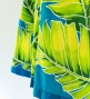 Hula Pa'u Skirt with Banana Leaf Print / Blue / G2607