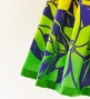 Hula Pa'u Skirt with Tiare Print / Blue & Green / G2621
