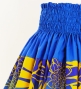 Hula Pa'u Skirt with Protea & Torch Ginger Print / Blue & Yellow / G2627
