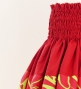 Hula Pa'u Skirt with Protea & Torch Ginger Print / Red / G2629