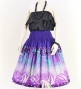 Hula Pa'u Skirt with Protea & Torch Ginger Print / Purple / G2630