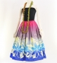 Hula Tube Top Dress with Tiare print / Pink & Blue / G2631pibl