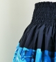Hula Pa'u Skirt with Botanical Print / Teal / G2637