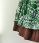 Hula Double & Reversible Pau Skirt with Kahiko Print / Brown / G2639