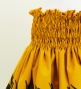 Hula Pa'u Skirt with Bird of Paradise Print / Mustard Yellow & Black / J2649