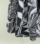 Hula Pa'u Skirt with Bird of Paradise Print / White & Black / G2651