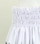 Hula Pa'u Skirt with Bird of Paradise Print / White & Black / G2651