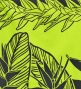 Hula Pa'u Skirt with Bird of Paradise Print / Black & Yellow Green / J2653