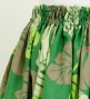 Hula Long Pa'u Skirt / Monstera Print / Green / J2667