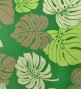 Hula Long Pa'u Skirt / Monstera Print / Green / J2667