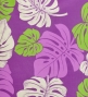 Hula Long Pa'u Skirt / Monstera Print / Purple / J2669
