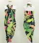 Hula Heliconia Pareo / Black / J2671bk