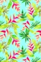 Hula Heliconia Pareo / Light Blue / J2671lbl