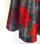 Hula Midi Dress with Hibiscus Print / Luxury Collection / Black / J2672bk