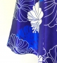 Hula Midi Dress with Hibiscus Print / Luxury Collection / Blue / J2672bl