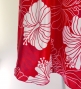 Hula Midi Dress with Hibiscus Print / Luxury Collection / Red / J2672rd