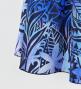 Hula Long Dress with Heliconia Print / Luxury Collection / Blue / J2679bl