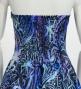 Hula Long Dress with Heliconia Print / Luxury Collection / Blue / J2679bl