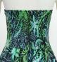 Hula Long Dress with Heliconia Print / Luxury Collection / Green / J2679gr