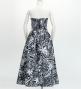 Hula Long Dress with Heliconia Print / Luxury Collection / Gray / J2679gy