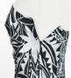 Hula Long Dress with Heliconia Print / Luxury Collection / Gray / J2679gy