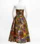 Hula Long Dress with Heliconia Print / Luxury Collection / Orange / J2679or