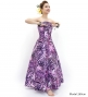 Hula Long Dress with Heliconia Print / Luxury Collection / Pink / J2679pi