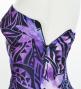 Hula Long Dress with Heliconia Print / Luxury Collection / Purple / J2679pu