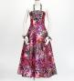 Hula Long Dress with Heliconia Print / Luxury Collection / Red / J2679rd