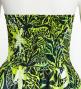 Hula Long Dress with Heliconia Print / Luxury Collection / Yellow Green / J2679ye