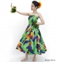 Hula Midi Dress with Strelitzia Print / Luxury Collection / Blue / J2680bl