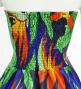Hula Midi Dress with Strelitzia Print / Luxury Collection / Blue / J2680bl