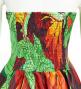 Hula Midi Dress with Strelitzia Print / Luxury Collection / Brown Red / J2680br
