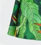 Hula Midi Dress with Strelitzia Print / Luxury Collection / Green / J2680gr