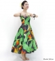 Hula Midi Dress with Strelitzia Print / Luxury Collection / Gray / J2680gy