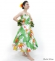 Hula Midi Dress with Strelitzia Print / Luxury Collection / White / J2680wh