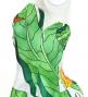 Hula Midi Dress with Strelitzia Print / Luxury Collection / White / J2680wh