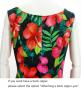 Hula Long Hibiscus Dress with Velvet / Luxury Collection / Green / J2681gr