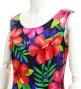 Hula Long Hibiscus Dress with Velvet / Luxury Collection / Navy / J2681nv