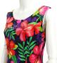 Hula Long Hibiscus Dress with Velvet / Luxury Collection / Purple / J2681pu