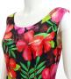 Hula Long Hibiscus Dress with Velvet / Luxury Collection / Red / J2681rd