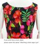 Hula Long Hibiscus Dress with Velvet / Luxury Collection / Red / J2681rd