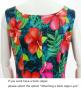 Hula Long Hibiscus Dress with Velvet / Luxury Collection / Turquoise Blue / J2681tbl