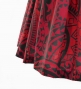 Hula Pa'u Skirt with Kahiko Print / Red /G2685