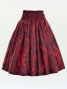 Hula Pa'u Skirt with Kahiko Print / Red /G2685