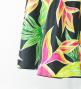 Hula Long Dress with Heliconia Print / Luxury Collection / Black / J2687bk