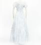 Hula Long Dress with Heliconia Print / Luxury Collection / White / J2687wh